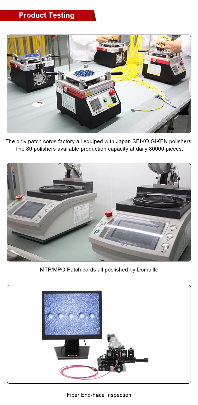 Fiber Optical Patch Cord Company Supply MTP MPO LC Sc Fiber Optic Cable Connection