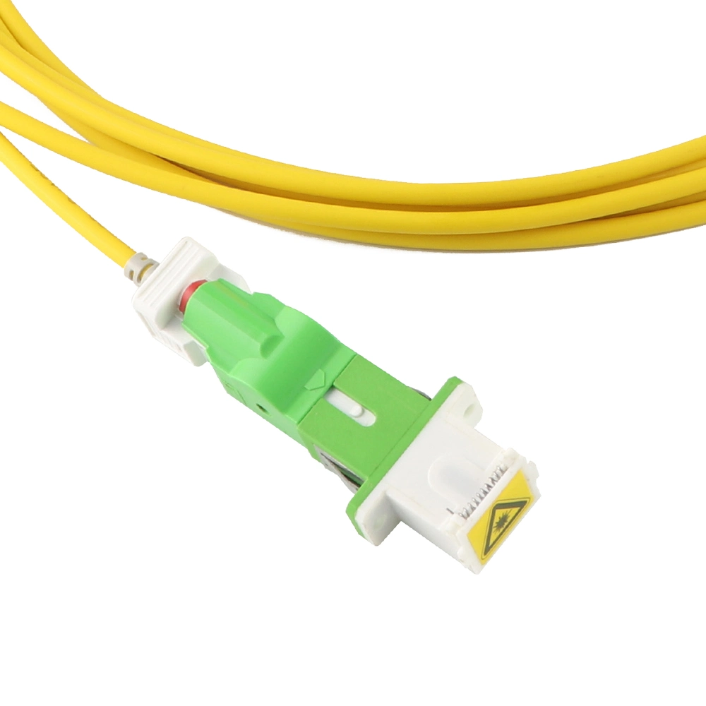 FTTH Flat Drop Cable Sc Auto Shutter Patch Cord / Jumper / Pigtail