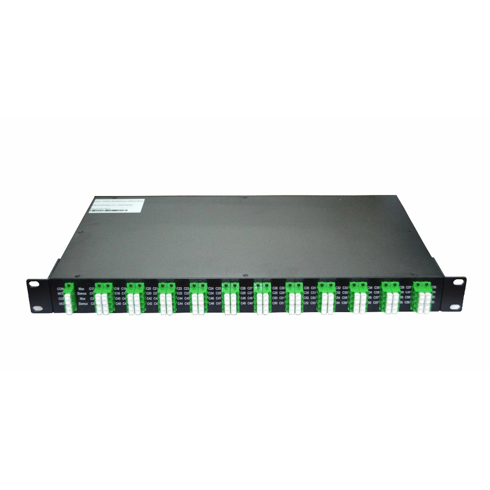 1u Rack Mount Passive Device 48 Channels Dual Fiber DWDM Mux Demux