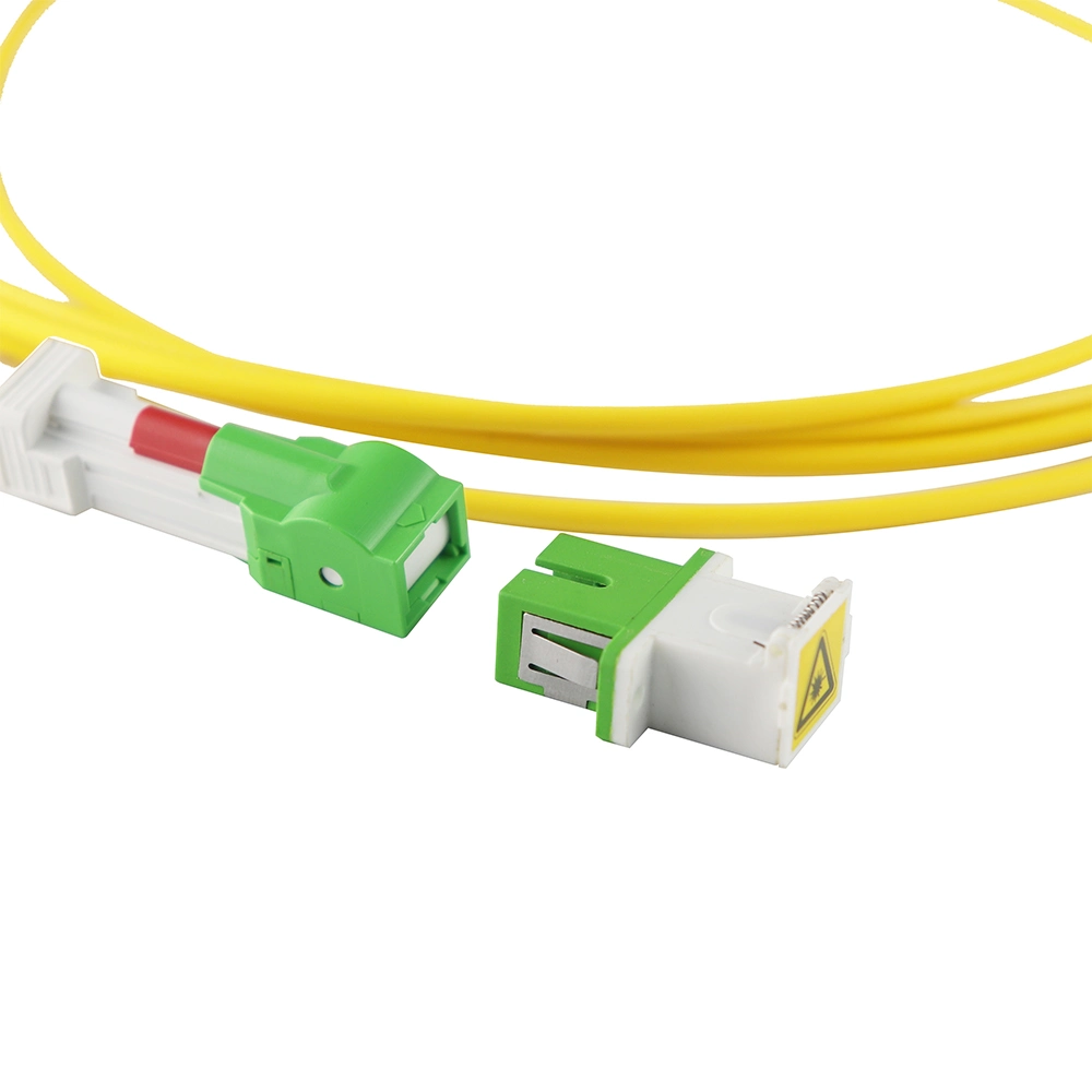 FTTH Flat Drop Cable Sc Auto Shutter Patch Cord / Jumper / Pigtail