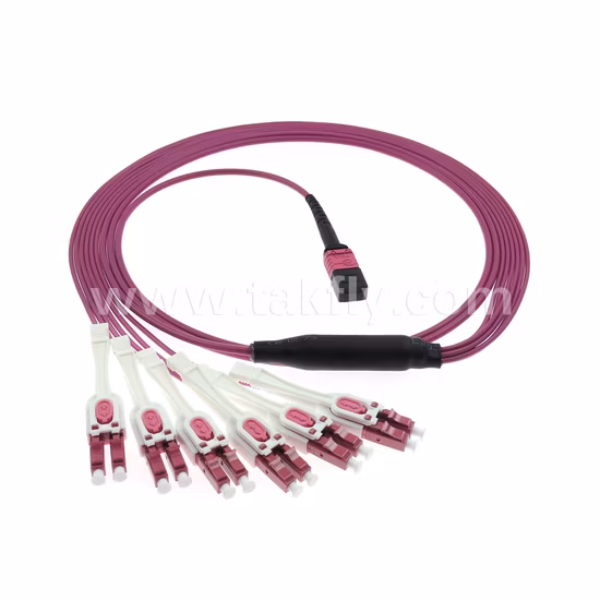 40g Qsfp 100g Qsfp28 12 Fibras Sm Om3 Om4 Om5 MPO-LC Cable troncal