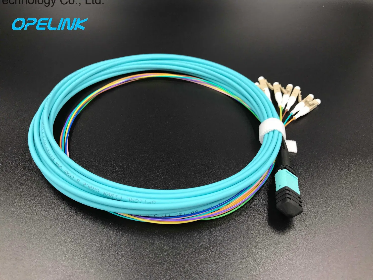 Cable de puente de fibra óptica de 16 núcleos multimodo de 3,5 mm MPO/MTP Cable redondo 16c