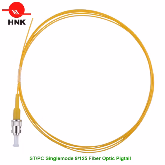 Conector flexible de fibra óptica ST/PC monomodo 9/125 PVC LSZH