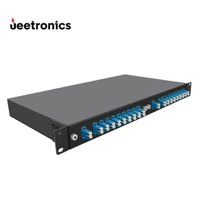 multiplexor de división de longitud de onda densa pasiva tipo rack 1u Aawg DWDM 40CH48CH96CH
