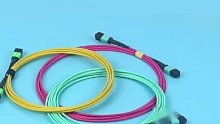 cable de fibra óptica 12f 24f MTP MPO Trunck para el sistema del centro de datos 10g 40g 100g 400g