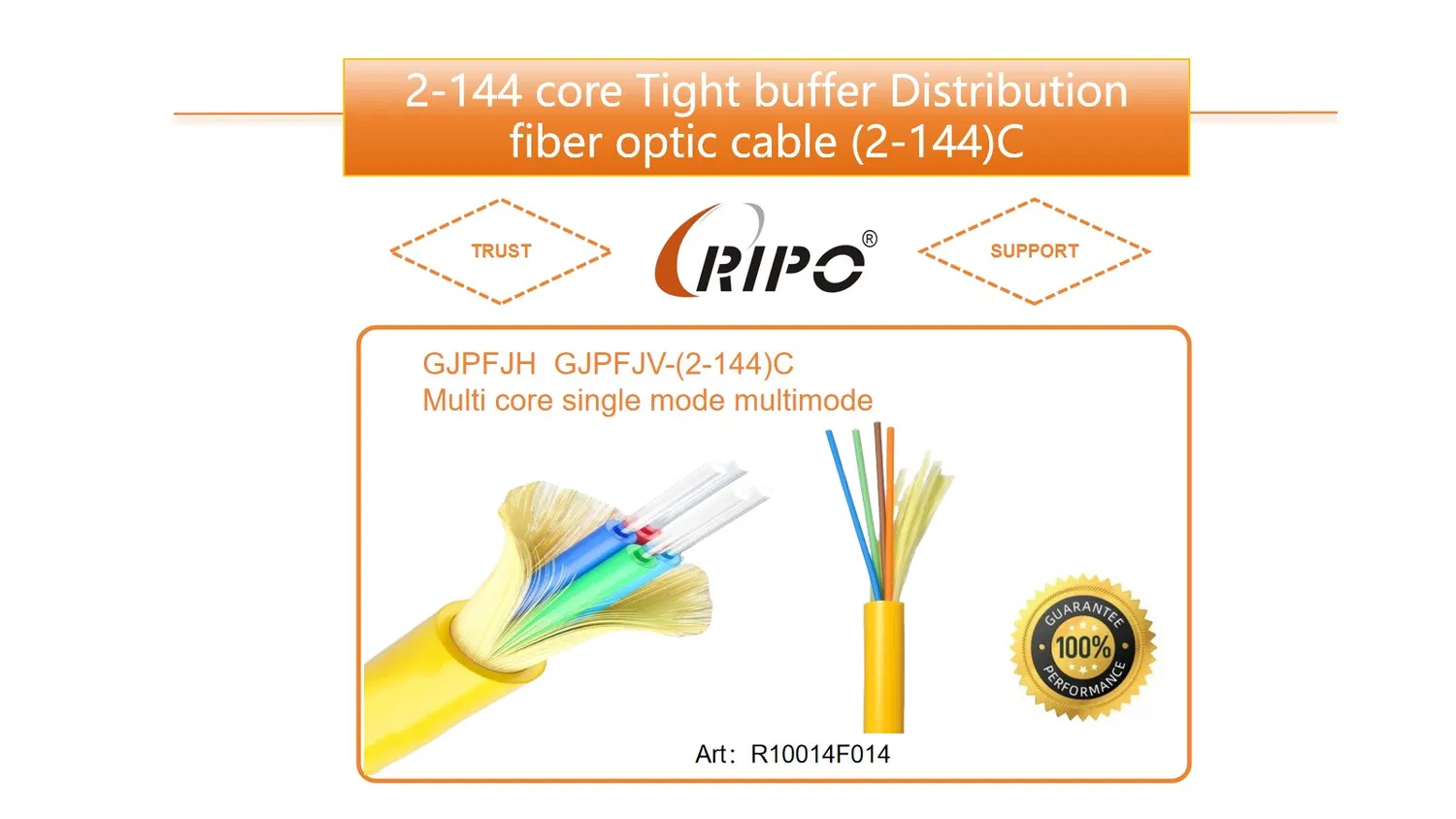 Cable de fibra óptica de distribución ajustada (GJPFJV)